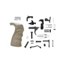 TacFire USA Made AR-15 Lower Parts Kit w/ Enhanced Pistol Grip - Tan - GunMag Warehouse