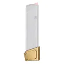Tyrant Designs +4/5 Magazine Extension for Glock 17, 22, 34, 35, 19X, 45 Pistols - Gold - GunMag Warehouse