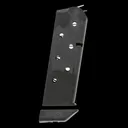 CMC Products Match Grade 1911 Compact .45 ACP 7-Round Black Oxide Magazine with Pad - GunMag Warehouse