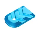 Tyrant Designs Magazine Base Plate for Glock 43X / 48 Pistols (BLUE) - GunMag Warehouse