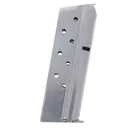 Metalform Officer 1911 9mm Stainless Steel 8-Round Magazine w/ Welded Base Plate / Flat Follower - GunMag Warehouse