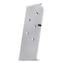 Metalform 1911 Officer .45 ACP Stainless Steel 6-Round Magazine w/ Welded Base Plate / Flat Follower - GunMag Warehouse