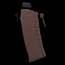 Bulgarian AK-74 5.56x45mm 30-Round Reinforced Steel Lug Polymer Magazine - Plum - GunMag Warehouse