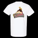 GunMag Pin-Up Short Sleeve T-Shirt - White w/ RED Logo - S - GunMag Warehouse