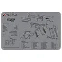TekMat Ultra Premium Handgun Cleaning Mat for Glock G4 Pistols (Gray) - Tekmat
