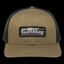 GunMag Logo Snapback Hat - Faded Olive / Black - GunMag Warehouse