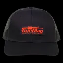 GunMag Logo Snapback Hat - Black with Red Logo - GunMag Warehouse