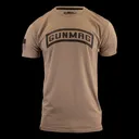 GunMag Tab Logo T-Shirt - FDE with Black Logo - M - GunMag Warehouse