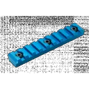 Timber Creek Outdoors M-LOK 9 Slot Picatinny Rail - Blue Anodized - Timber Creek Outdoors