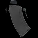 Bulgarian AK-47 7.62x39mm 20-Round Reinforced Steel Lug Polymer Tanker Magazine - Black - GunMag Warehouse