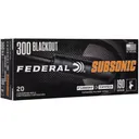 Federal Subsonic .300 Blackout Ammo 190gr Fusion Tipped 20 Rounds - Federal Ammo