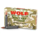 Wolf Military Classic .223 Remington Ammo 55gr FMJ 20 Rounds - Wolf Ammunition