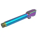 DMA Inc. Threaded Match Barrel for Gen 1-4 Glock 17 Pistols - 1/2x28 - Chameleon Rainbow - GunMag Warehouse