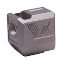 True Precision True-Lock 9mm Compensator for Sig P365 Pistols - 1/2x28 - Silver - True Precision