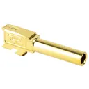 Zaffiri Precision Barrel for Glock 43X Pistols - Gold TiN - 1/2x28 - Zaffiri Precision