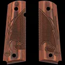 Kimber 2013 Ducks Unlimited Checkered Rosewoood Grips for Full Sized 1911 Pistols - GunMag Warehouse