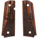 Kimber FFF 25th Anniversary Logo Smooth / Checkered Rosewood Grips for Full Sized 1911 Pistols - GunMag Warehouse