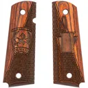 Kimber 1-104th ARB / Dragon Shield Smooth / Checkered Rosewood Grips for Full Sized 1911 Pistols - GunMag Warehouse