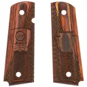 Kimber 1-104th ARB / Outcast Shield Smooth / Checkered Rosewood Grips for Full Sized 1911 Pistols - GunMag Warehouse