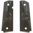Kimber 325th Bomb Squadron Engraved Insignia Smooth / Checkered Black Micarta Grips for Full Sized 1911 Pistols - GunMag Warehouse