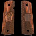 Kimber 1-104th ARB / Phantom Shield Smooth / Checkered Rosewood Grips for Full Sized 1911 Pistols - GunMag Warehouse