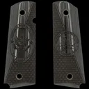 Kimber Kentucky 41st Civil Support Team Engraved Insignia Smooth / Checkered Black Micarta Grips for Full Sized 1911 Pistols - GunMag Warehouse