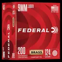 Federal Champion Training 9mm Luger Ammo 124gr FMJ 200 Rounds - Federal Ammo