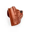 Kimber Mini Scabbard Leather Left-Handed OWB Holster for EVO SP - Tan - GunMag Warehouse
