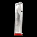 Atlas Gunworks 2011 Slidelock Stainless Steel 9mm Luger 10-Round 140mm Magazine - Red - GunMag Warehouse