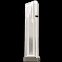 Atlas Gunworks 2011 Competition Stainless Steel 9mm Luger 23-Round 140mm Magazine w/ 7mm Base Pad - Gray - GunMag Warehouse