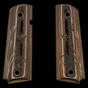 Kimber Ducks Unlimited Landing Smooth Walnut Laminate Grips for Full Sized 1911 Pistols - GunMag Warehouse