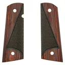 Kimber Magwell Cut Rosewood / Black Micarta Grips for Full Sized 1911 - GunMag Warehouse