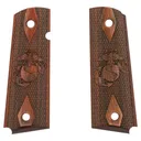 Kimber Marine Corps Insignia Rosewood Grips for Full Sized 1911 Pistols - GunMag Warehouse