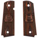 Kimber Coast Guard Insignia Rosewood Grips for Full Sized 1911 Pistols - GunMag Warehouse