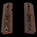 Kimber Air Force Engraved Insignia Rosewood Grips for Full Sized 1911 Pistols - GunMag Warehouse