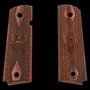 Kimber US Army Engraved Insignia Rosewood Grips for Full Sized 1911 Pistols - GunMag Warehouse