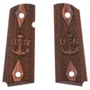 Kimber US Navy Engraved Insignia Rosewood Grips for Compact 1911 Pistols - GunMag Warehouse
