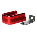 Mec-Gar +2 Aluminum Extended Base Pad for Mags w/ Polymer Floorplate - Red - Mec-Gar