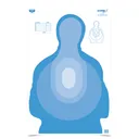 BIRCHWOOD CASEY Eze-Scorer 23x35in Transitional Blue Targets, 100-Pack (37024) - Birchwood Casey