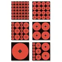 BIRCHWOOD CASEY Target Spots Assorted Size Orange Targets (33928) - Birchwood Casey