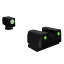 RIVAL ARMS Tritium Green Rear/Green with White Outline Front Night Sights for Glock 17/19 (RA1B231G) - Rival Arms