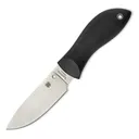 SPYDERCO Bill Moran 3.875in PlainEdge Blade/FRN Black Knife with Boltaron Sheath (FB02P) - Spyderco