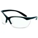HOWARD LEIGHT Vapor II Black Frame/Clear Lens Glasses (1535) - Howard Leight