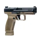 CANIK Mete SFT 9mm 4.46in 18rd/20rd Flat Dark Earth Semi-Automatic Pistol (HG5636-N) - Canik