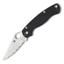 SPYDERCO Para Military 2 3.438in SpyderEdge Blade/G-10 Black Folding Knife (C81GS2) - Spyderco