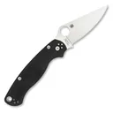 SPYDERCO Para Military 2 3.42in PlainEdge Blade/G-10 Black Left-Hand Folding Knife (C81GPLE2) - Spyderco
