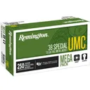 REMINGTON Umc 38 Spl 130gr FMJ 250rd Mega Pack Handgun Cartridges (23731) - Remington