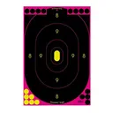 BIRCHWOOD CASEY Shoot-N-C 12x18in Oval Pink Silhouette Targets, 100-Pack (34633) - Birchwood Casey