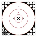BIRCHWOOD CASEY Shoot-N-C 12in White/Black Bulls-Eye Targets, 5-Pack (34019) - Birchwood Casey
