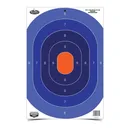 BIRCHWOOD CASEY Dirty Bird 16.5x24in Blue/Orange Oval Silhouette Targets, 3-Pack (35763) - Birchwood Casey